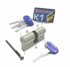CILINDRO EUROPEO PER PORTE BLINDATE SECUREMME K1 5 CHIAVI + 1 DI CANTIERE