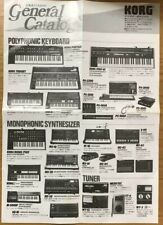 Mini catalogo sintetizzatore Korg 1983 usato raro polisica originale, MS10, ecc.