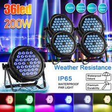 4x 200W RGBW Par Faro 36 LED