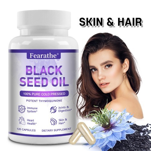 Black seed oil capsules - black,