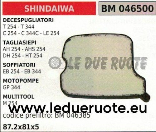 Filtro aria shindaiwa - aria,