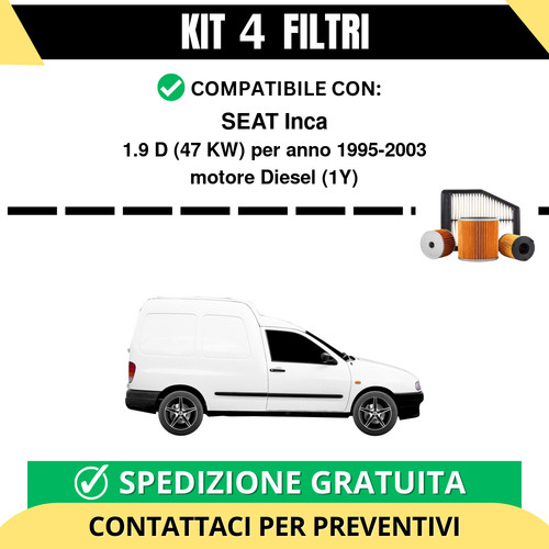 Kit filtri tagliando - kit, per