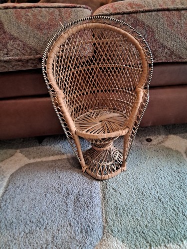 Mini sedia pavone vimini