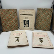 Lotto 5 Libri Benito Mussolini