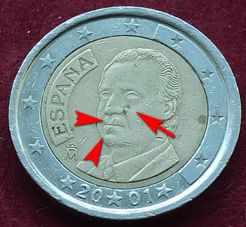 Moneta rara euro spagna - euro, 2001