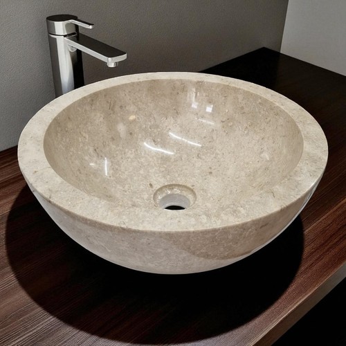 Lavabo marmo naturale tondo - lavabo,