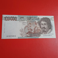 Vecchia Banconota 100 000 Lire