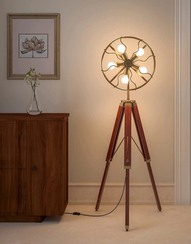 Lampada terra ottone con - ottone,
