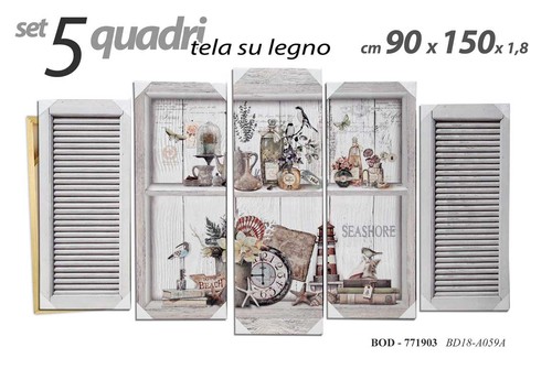 Set quadri quadro stampa su - set,