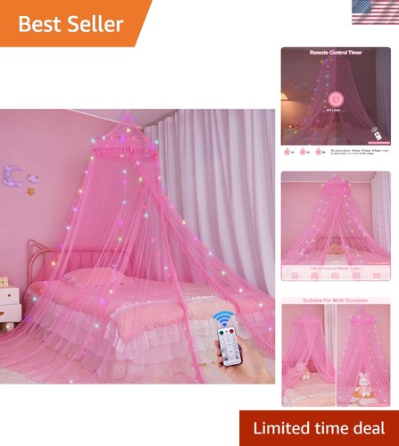 Tettoia letto bambini con luci - letto,