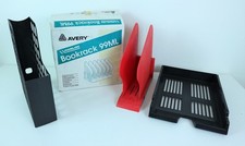 LOTTO 25 RACCOGLITORI RACK CASSETTI UFFICIO AVERY BOOKRACK 99ML SCHEDE CANCELLER