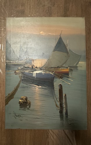 Dipinto olio tela marina - a,
