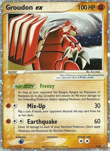 Groudon 038 pokemon - ex,