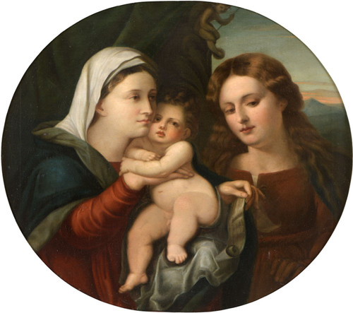Madonna con bambino - con, santi