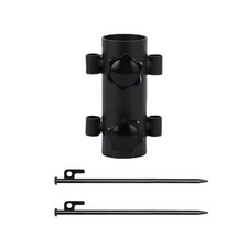 Tenda da sole tettoia palo tubo fisso staffa da terra antivento regolabile tenda1375