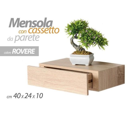 Mensola parete con cassetto - da,