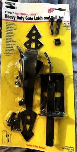 Stanley black heavy - duty, gate