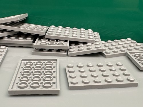 Lego plate 3032 grigio - 6,