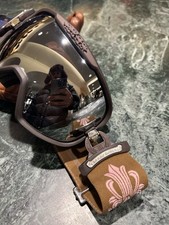 Occhiali da sci neve mattina argento cuori cromati marrone/rosa