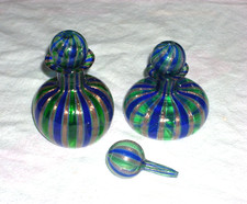 Due bottiglie profumo murano - due,