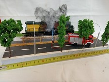 Vigili Del Fuoco 1:87 Diorama Ferroviario H0 + Iveco Eurofire 1:87.