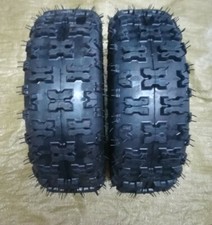 Coppia Gomme 4.10-6 Tubeless Rinforzate Pneumatici Quad ATV 6 Pollici Miniquad