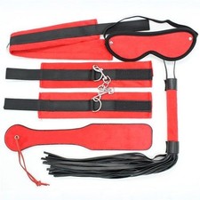 Kit Bondage benda manette collare frusta sculacciatore