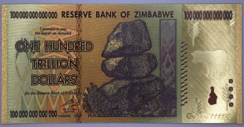 Banconota oro 100 - oro,