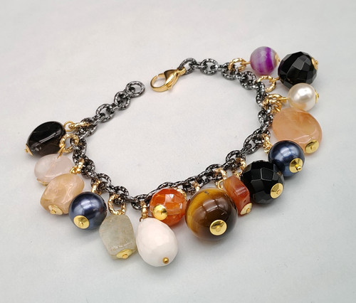 Bracciale donna catena charms