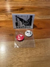 Bauhaus - Bela Lugosi's Dead Singles 1979 Promotional Set 2 Buttons