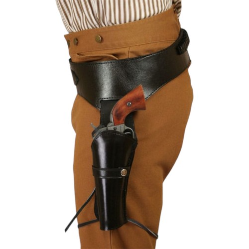 Western leather gun holster - gun,