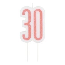 Candelina "30" Oro Rosa per