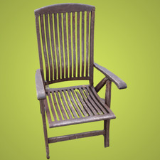 Sedia pieghevole in teak armamento Costa Concordia 2006. Armchair Portofino Roda