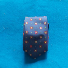 Chanel cravatta in seta blu con disegno