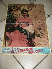 FOTOBUSTA IL GRANDE GAUCHO GENE TIERNEY RORY CALHOUN