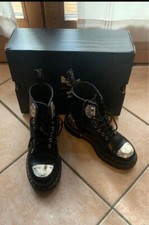 Dr. Martens x King Nerd 1460, combat boots neri usati ottime condizioni, tg 38