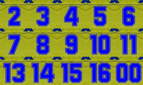 Stampa numeri maglia - x, calcio