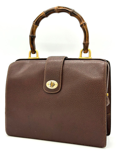 Gucci borsa mano bambù - gucci, a