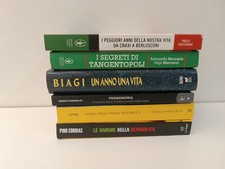 LOTTO 6 LIBRI STORIA PRIMA REPUBBLICA CRAXI TANGENTOPOLI LE BANANE-Z18