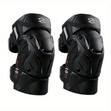 Ginocchiere Moto-Ingranaggio di Sicurezza Riflettente-Cinghie Regolabili-Protezione Antiurto