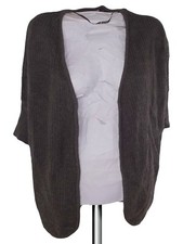 Oviesse Ovs Maglione Cardigan M Medium Aperto Donna Marrone Manica 3/4