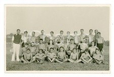 1933 ROMA - V Campo Dux - Foto di gruppo 14x9 cm