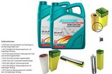 Pacchetto ispezione Mann 10 L ADDINOL 0540 SUPER LIGHT 5W-40 per BMW X3 E83 3.0d