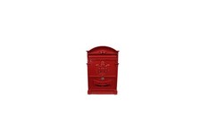 Cassetta Postale In Alluminio "Regia" Rosso 25,5x8,5x41H