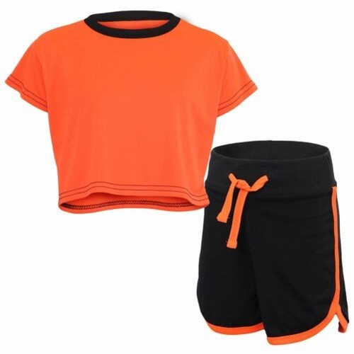 Bambini nero arancione neon - nero,