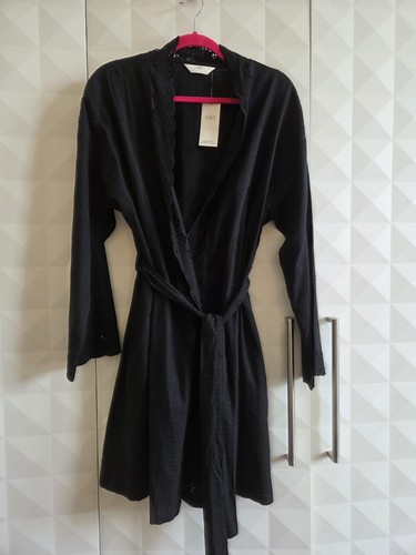 Vestaglia corta nera - vestaglia,