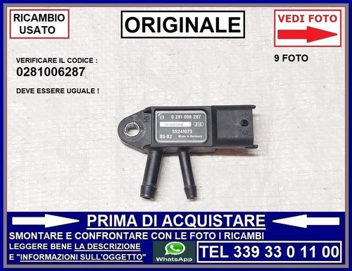 Sensore fap dpf gas - sensore, scarico