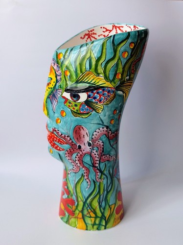 Vaso scultura antropomorfo - antropomorfo,