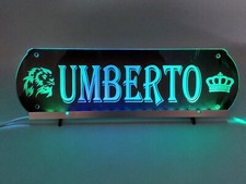 Insegna Tabella targa LED Personalizzata RGB  per Camion Negozi Cabina Nome logo