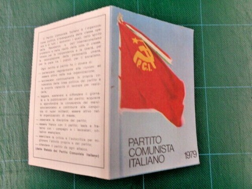 Tessera partito comunista - tessera,